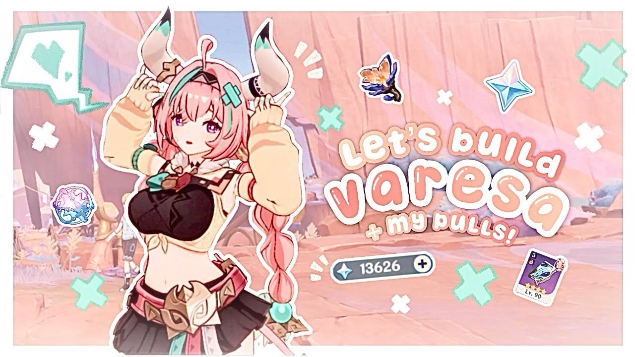 pulling + building varesa ✧˚.🌷⋆ cozy genshin impact gameplay ೀ⋆꒰ alt! ꒱