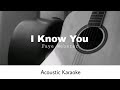 Faye Webster - I Know You (Acoustic Karaoke)