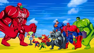 Rescue SUPERHEROES HULK Family & SPIDERMAN, SUPERMAN: GODZILLA X KONG VS Velociraptors Tyrannosaurus
