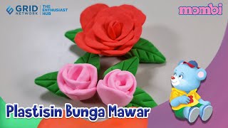Membuat Plastisin - Bunga Mawar
