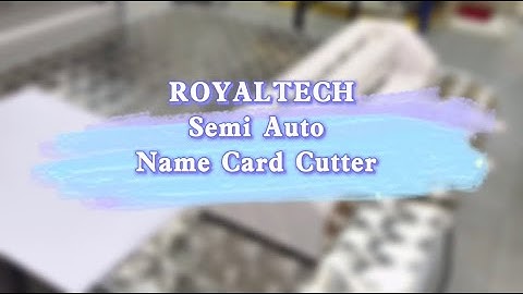 ROYALTECH Name Card Cutter _ Demo/Tutorial (HOW TO CUT BUSINESS CARD)