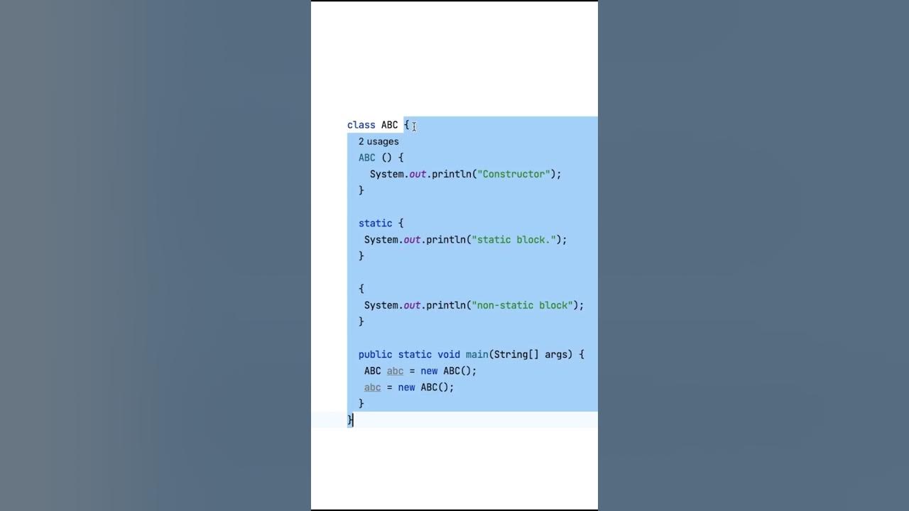 In detail 'static and non static blocks' in java with example #coding # ...