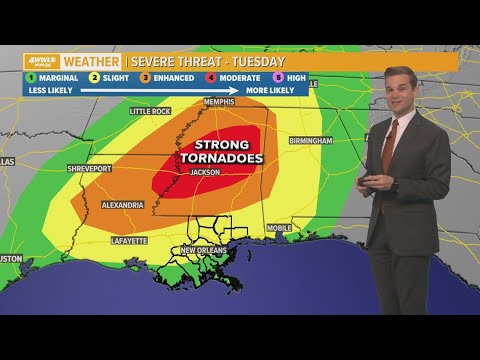 Busy weather day, multiple rounds of storms on the way - YouTube