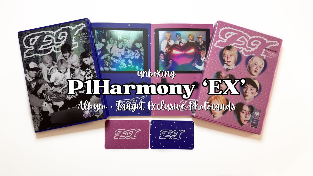Unboxing P1Harmony 'EX' Album + Target Exclusive Photocards