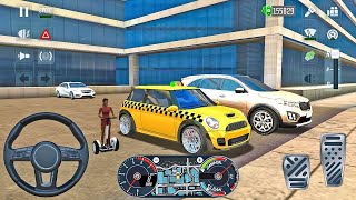 ميني كوبر قيادة سيارة أجرة في لعبة ميمي سيتي تاكسي سيم 2022 android: Taxi Simulator 2022 Game Racer screenshot 4