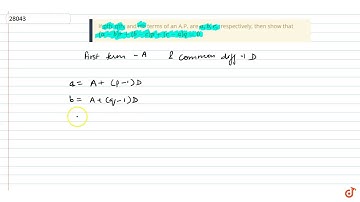 If pth, qth, and rth terms of an A.P. are `a ,b ,c ,` respectively, then show that  `a(q-r)+b(r-p)+c