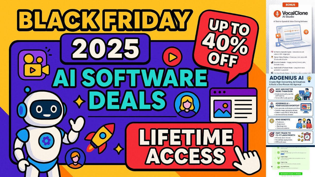 🚨 Black Friday 2025 AI Software Deals – Up To 40% OFF (Lifetime Access ...