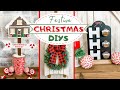 🎄 $1 CHRISTMAS DIYS 🎄  Easy DOLLAR TREE DIY Christmas Decor 🎄 Painting with GLUE STICKS