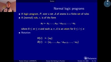 Answer set solving in practice, introduction, syntax (HD)