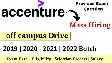 Accenture off campus drive 2022 | 2021|2020|2019 | Accenture Recruitment Process 2022 | Sample Paper