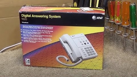 AT&T 1820 Corded Phone with Digital Answering System | Initial Checkout