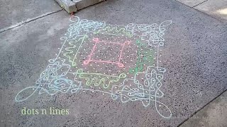 25 dots kolam / margazhi sikku kolam / big melikala muggulu / sankranthi rangoli competition designs