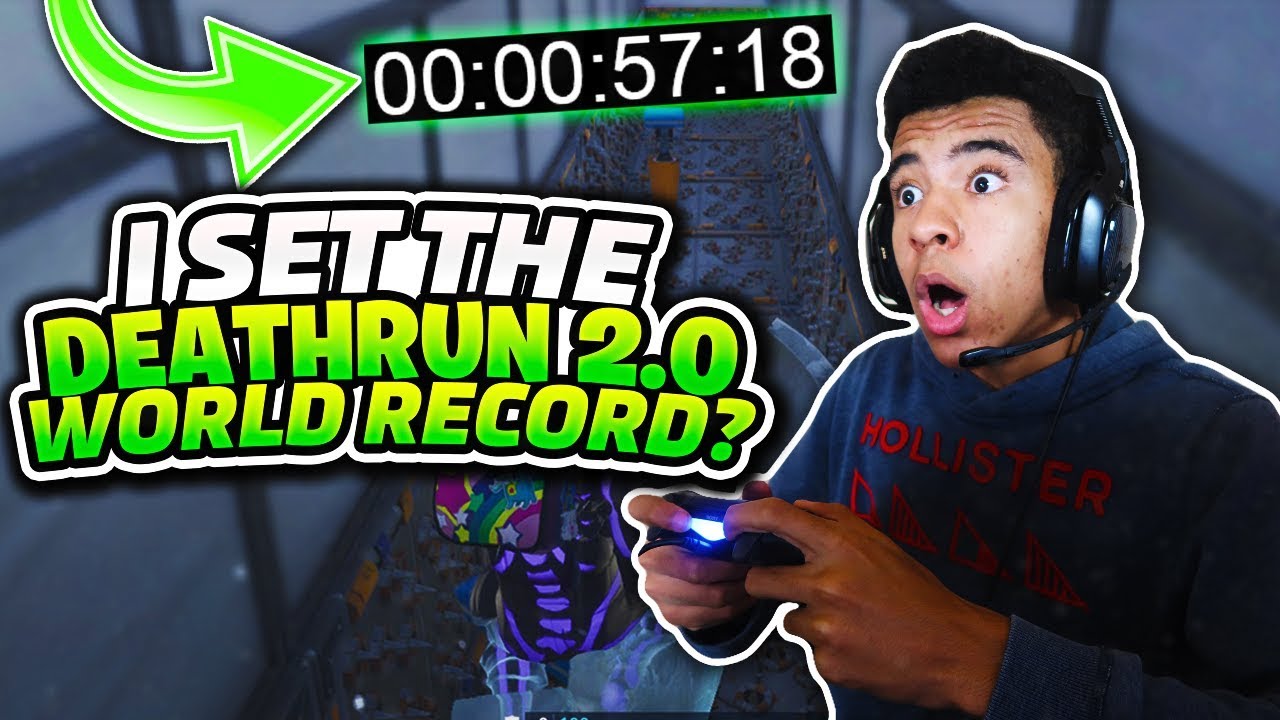 I set the Cizzorz Deathrun 2.0 WORLD RECORD using a CONTROLLER?!