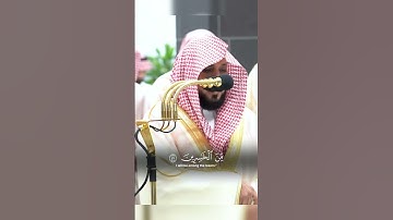 تلاوة حزينة للشيخ ماهر المعيقلي من صلاة التراويح