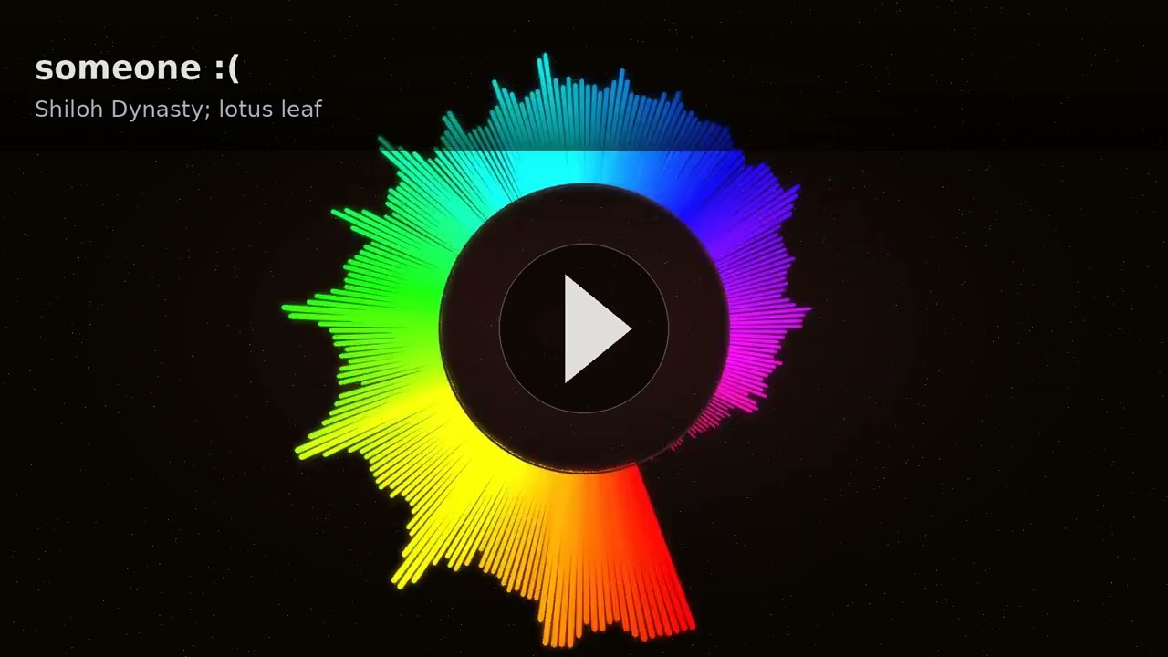 Watch someone :( - Shiloh Dynasty; lotus leaf - Official Visualizer on YouTube Watch someone :( - Shiloh Dynasty; lotus leaf - Official Visualizer on YouTube