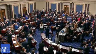WATCH: The Senate gives a standing ovation to Officer Eugene Goodman who was in the Senate chamber