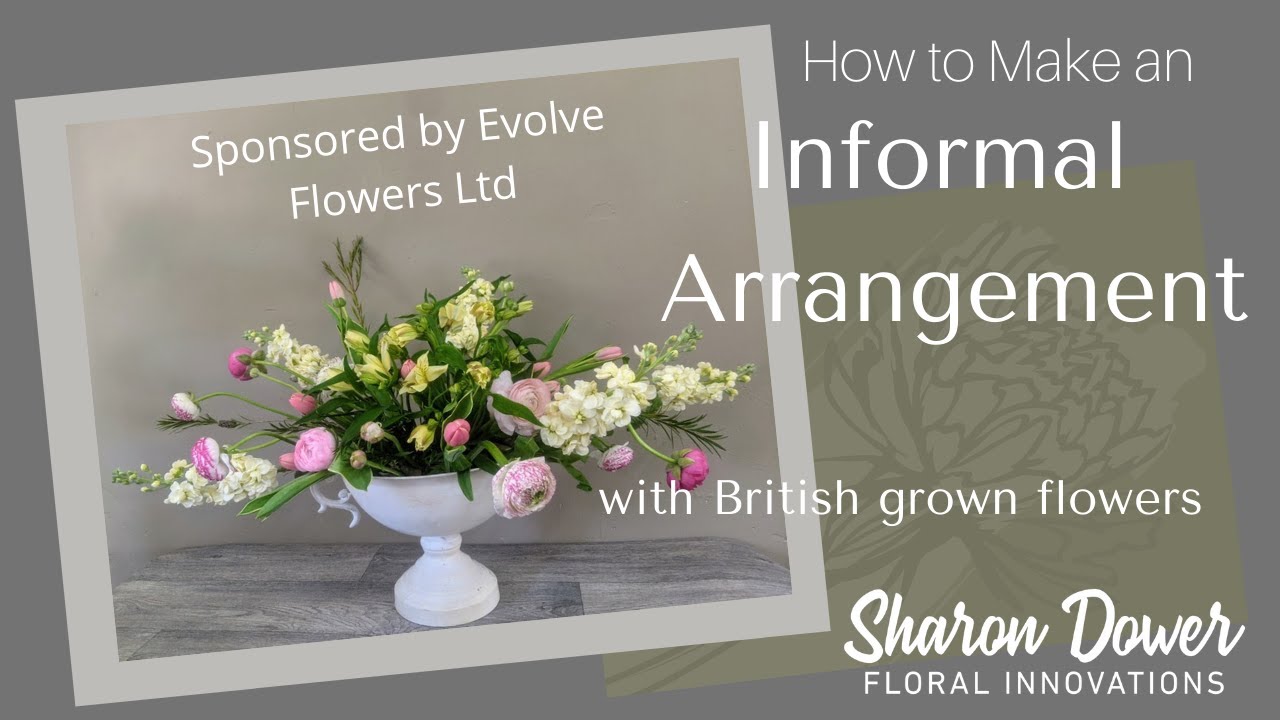 How to make a flower arrangement without using Floral Foam Natural