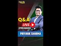 GOLD, Silver & NIFTY Live! WANT ANSWERS to Your Burning Questions? Priyank Sharma (V)