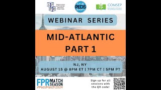 Mid-Atlantic 1 Webinar | FuturePedsRes Webinar Series | #PedsMatch2024