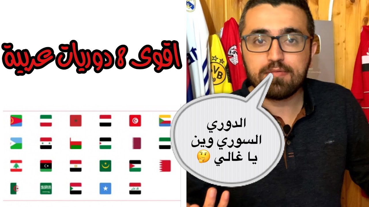 اقوى 8 دوريات عربية تراجع الدوري المصري وتواجد خليجي في القائمة Youtube