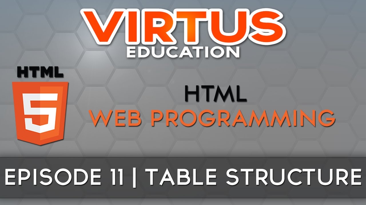relative density HTML Web Programming Tutorial Series - #11 Table Structure