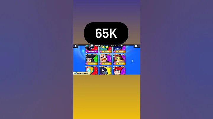 65K Trophies Mythic Star Drop Gave Me This 🥵😱 #brawlstars #trophy #65k  #shorts #gaming