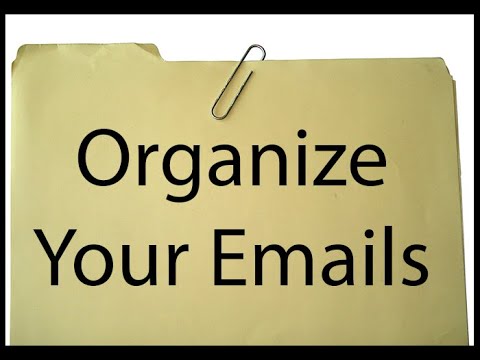 Organizing emails and login information for online accounts