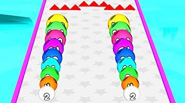 Ball Game Fun Race Run 2048 3D ! All Levels Gameplay (673-675) android,ios