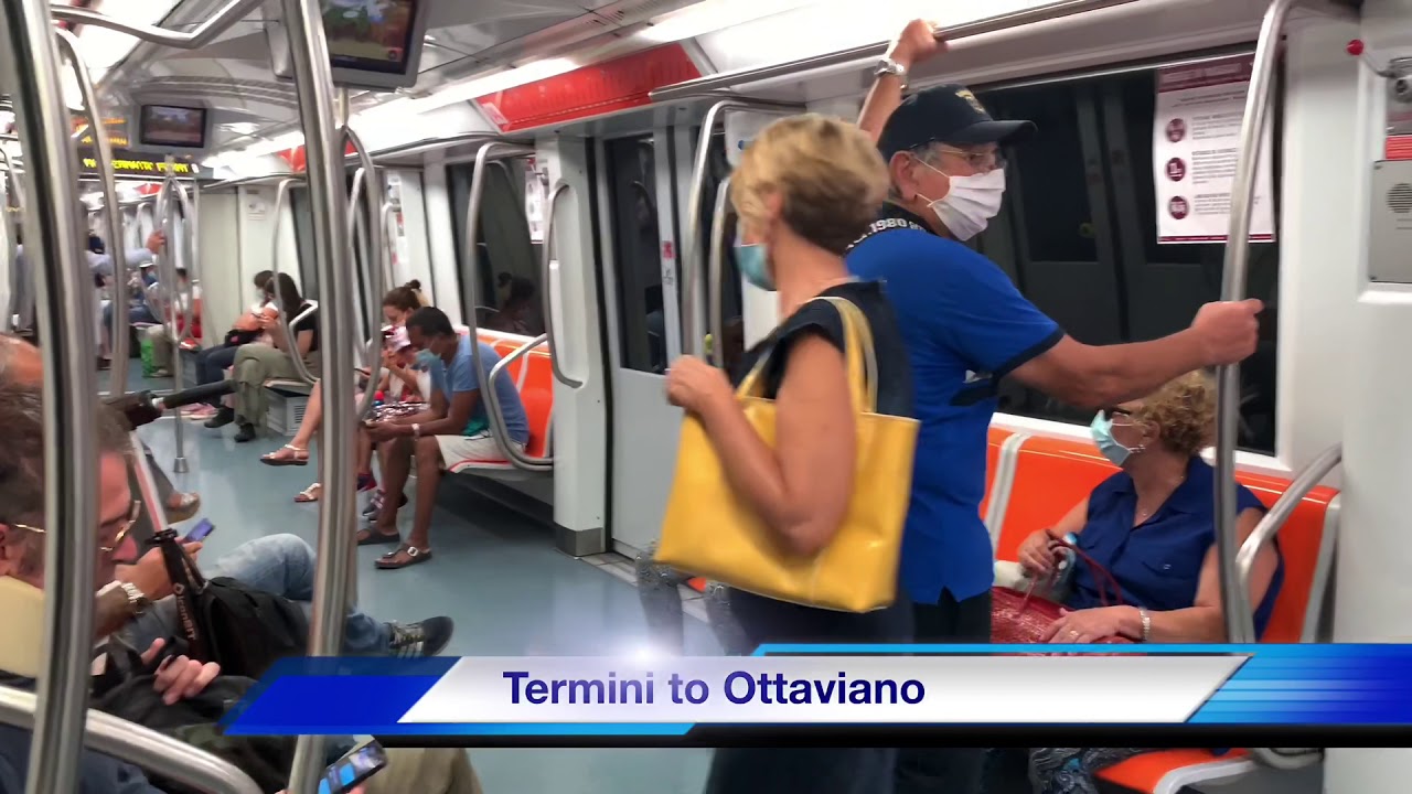 Termini to Ottaviano for Vatican City. Rome, Italy