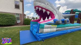 Shark Attack Double Lane Slip N Slide