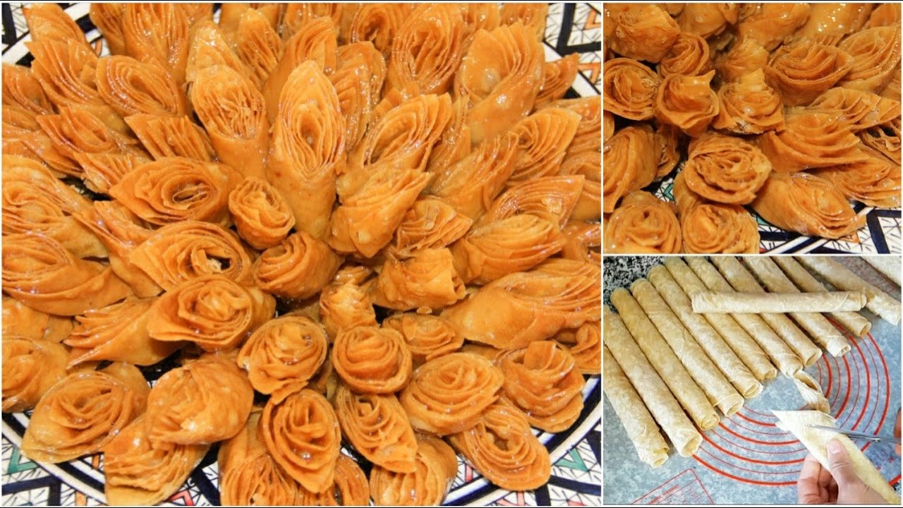 حلوة لسان الطير بطريقة مختصرة وسريعة اقتصادية مقرمشة و لذيذة / شهيوات رمضان