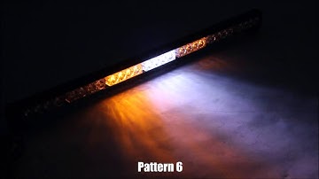 Xprite Amber Traffic Advisor Flash Strobe 7 LED Lightbar