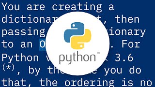 Famous Converting dict to OrderedDict Net Worth