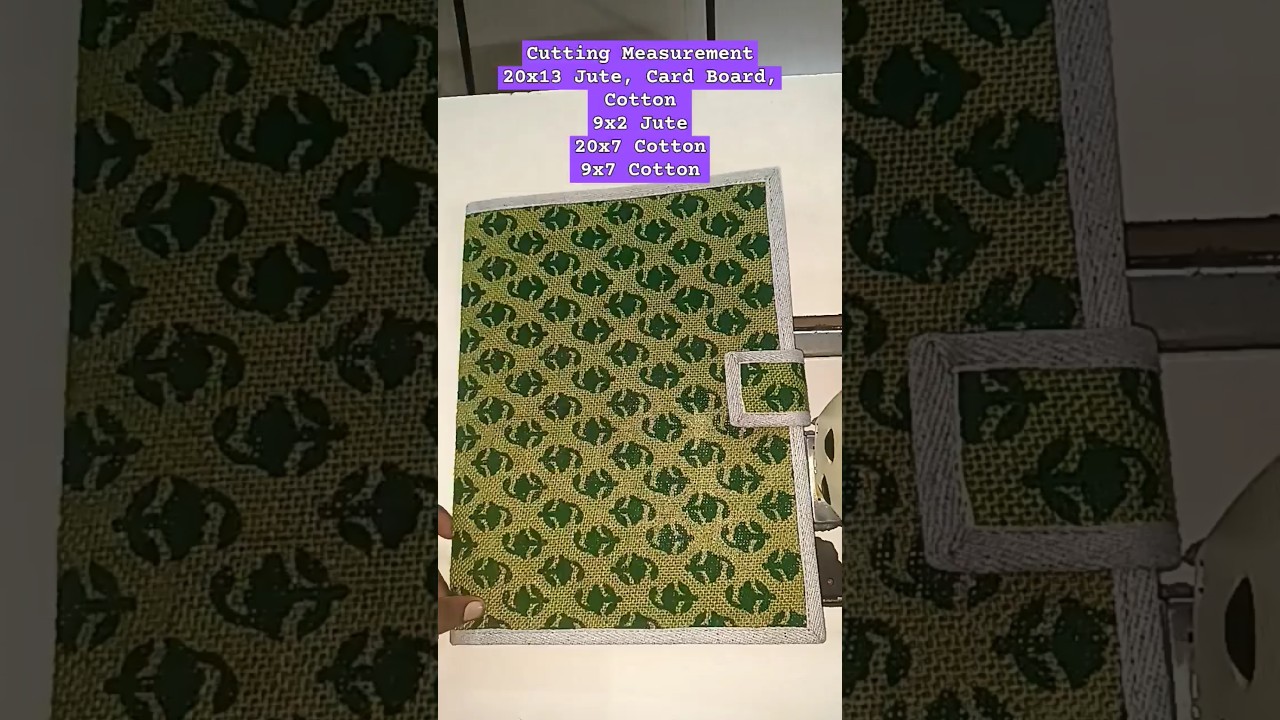 Jute File Folder | Online Jute Bag Making class In Tamil, English, Hindi