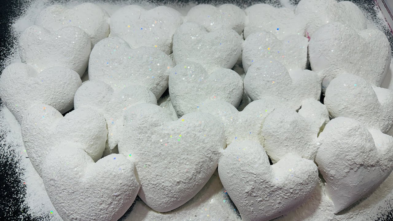 HB🎉 | CC plain Chalk Topped Cornstarch | Oddly Satisfying ASMR Crush