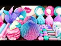 【ASMR】MERMAID DESSERTS🧜‍♀️ SHELL KOHAKUTO,MERMAID MACARON MUKBANG 먹방 食べる音 EATING SOUNDS NO TALKING
