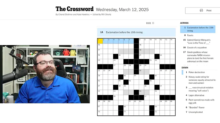 Learning Crossword Week 43 | NYT Crossword Wednesday March 12th, 2025