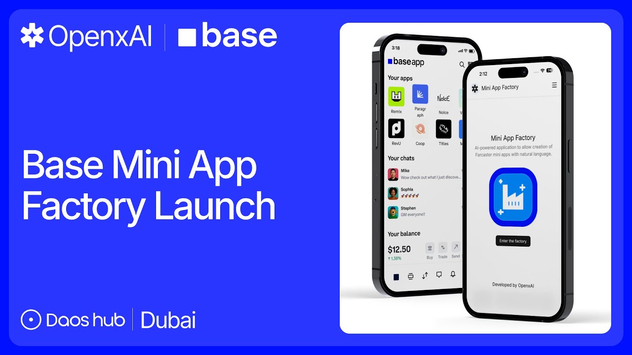 OpenxAI x Base Mini App Factory Launch: Full Event