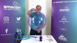How to inflate and tie Amscan Crystal Clearz!