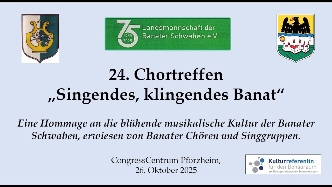Chor der Banater Schwaben Karlsruhe beim 24. Chortreffen in Pforzheim