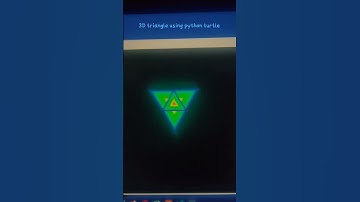 3D Triangle using python turtle graphics #youtubeshorts #pythonturtle
