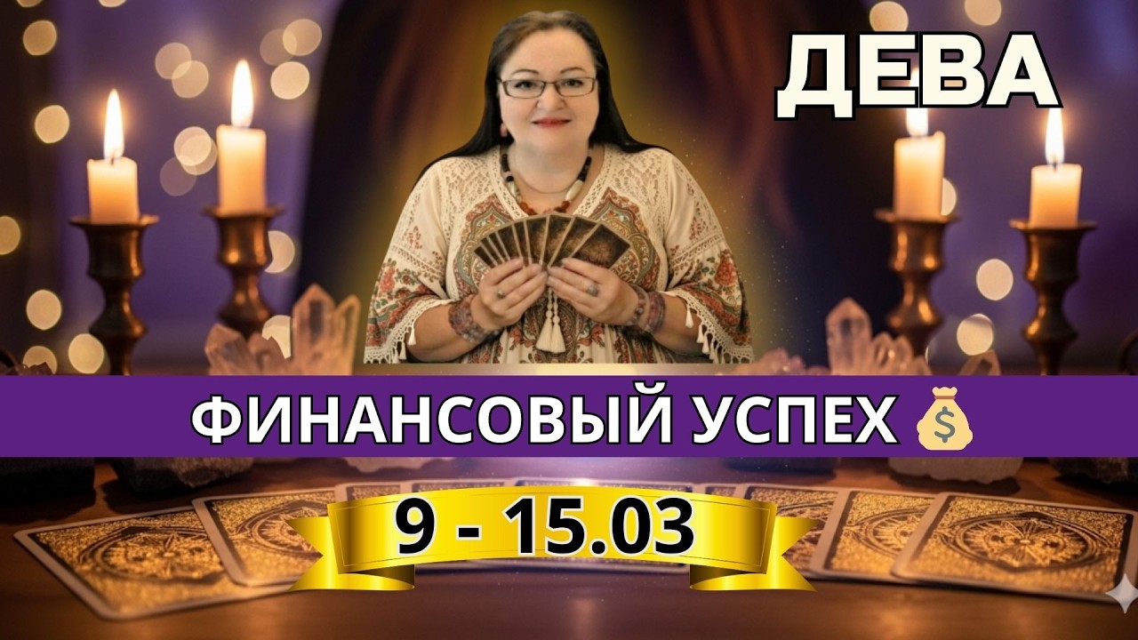 Дева: Время праздновать! Радостные новости и заслуженные награды 🏆 Таро расклад 9 – 15 марта 2026