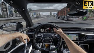 Audi RS 7 INSANE Highway Drive in 4K 🔥 | Custom Cars Online Drive screenshot 1