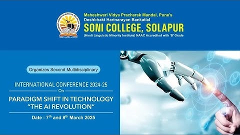 International Conference on " Paradigm Shift in Technology - The AI Revolution" - 8th March 2025