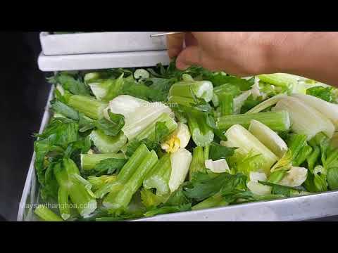 Video Cách sấy cần tây khô giòn làm bột mịn, giữ nguyên màu... - youtube