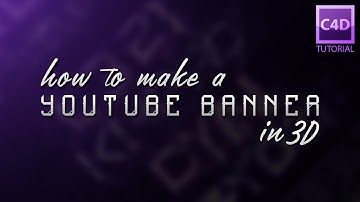 Create A 3D Youtube Banner [Part 1] | Photoshop Tutorial