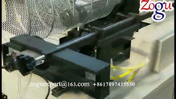 full automatic high speed spiral expanded mesh air filter core rolling machine #filtermakingmachine