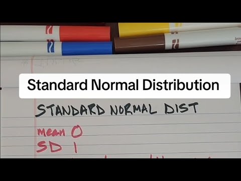 Standard normal distribution - YouTube