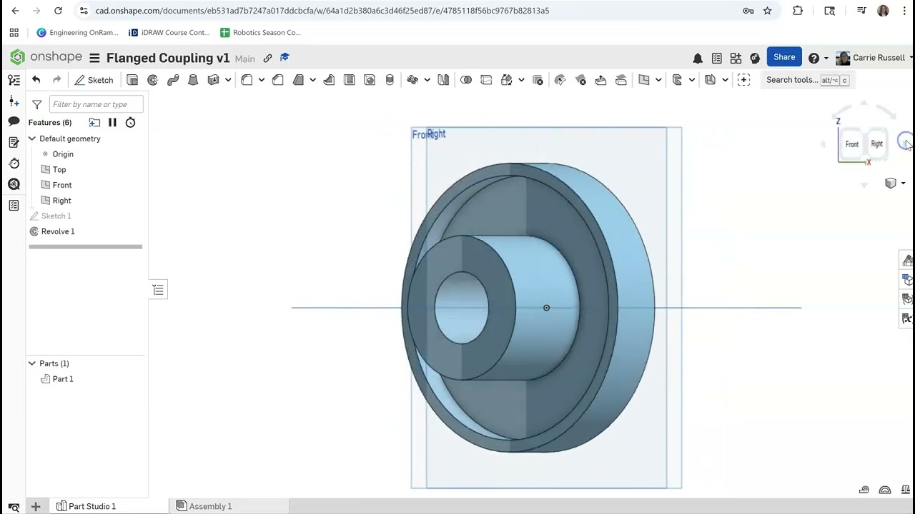 Flanged Coupling OnShape
