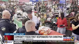 Volunteers in Shreveport-Bossier feed first responders on Christmas Day